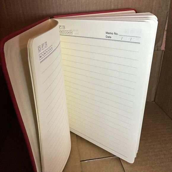 A5 Vintage Leatherbound Notebook W/Bookmark & MOKA Pen Included. (200 Pages) - Picture 3 of 4